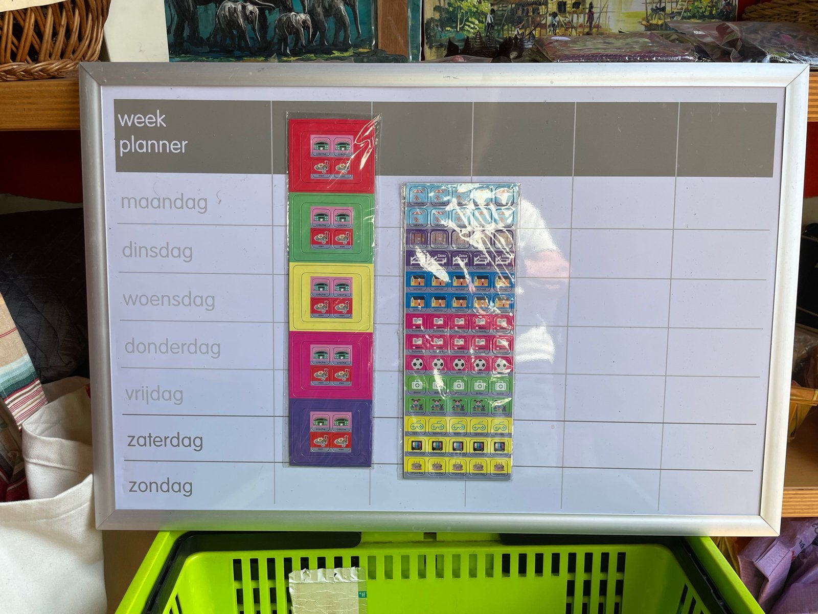 WEEKROOSTER BORD, Ophalen of Verzenden