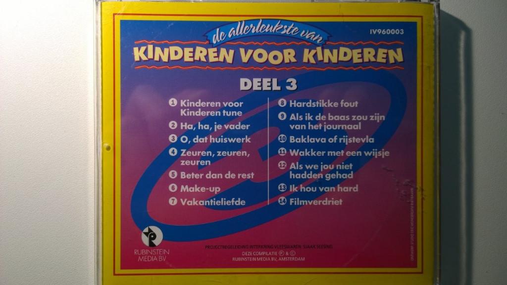 Kinderen voor Kinderen - De Allerleukste Deel 3, Ophalen of Verzenden, Zo goed als nieuw, Muziek, 6 tot 9 jaar