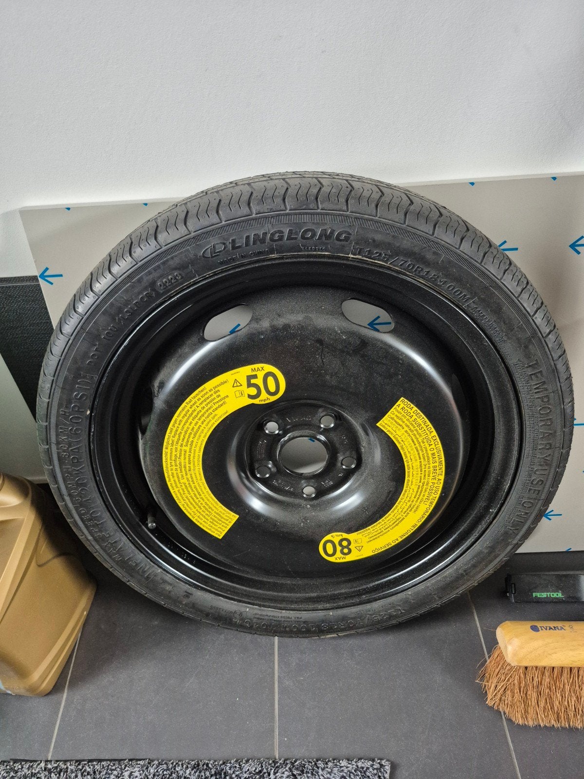 Nieuw reservewiel 18 inch (thuiskomer) VW AG, Ophalen, 18 inch, Banden en Velgen, Nieuw