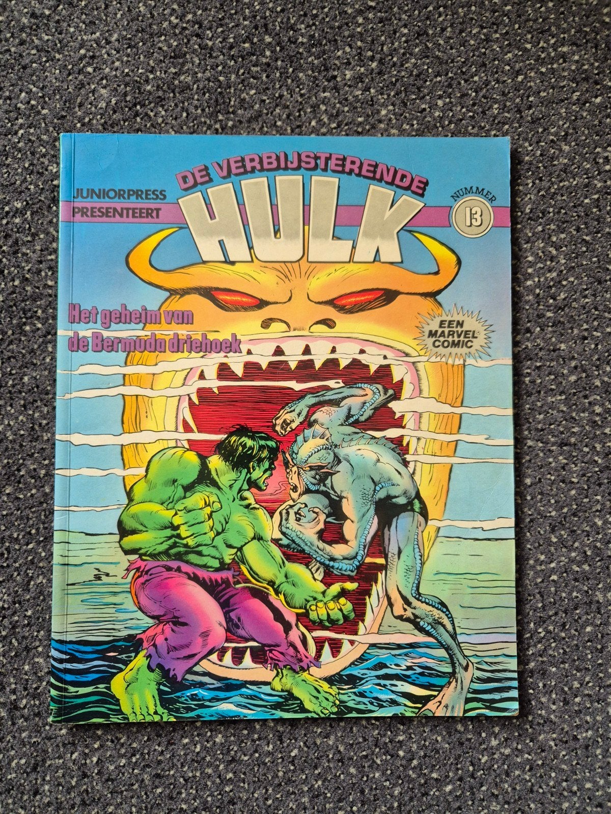 De Verbazende Hulk - Het geheim van de Bermuda driehoek, Boeken, Eén stripboek, Ophalen of Verzenden, Zo goed als nieuw, Stan Lee