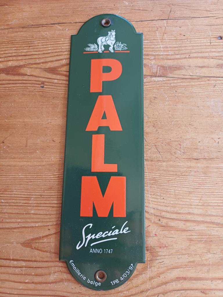 Emaille deurpostje PALM, Antiek en Kunst, Antiek | Emaille, Ophalen of Verzenden