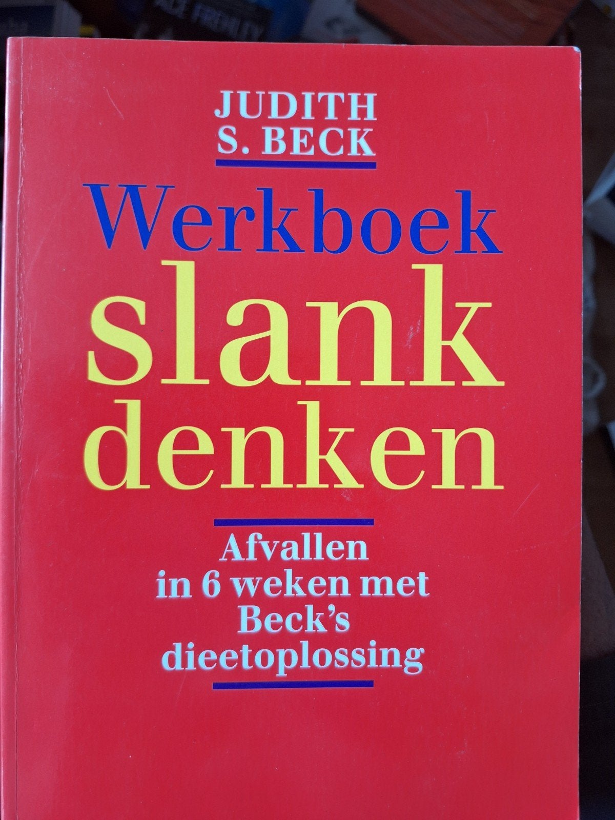 Werkboek Slank Denken Beck, Ophalen of Verzenden, Zo goed als nieuw