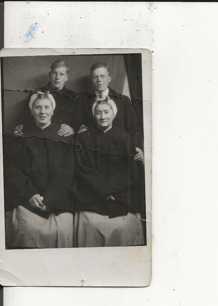Scheveningen Twee Schev.stellen oa Jochem Verbaan Snelfoto, Ophalen of Verzenden, 1920 tot 1940, Ongelopen, Zuid-Holland