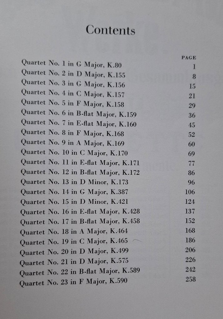 MOZART Complete String Quartets - Dover Edition, Muziek en Instrumenten, Gebruikt, Ophalen of Verzenden, Artiest of Componist