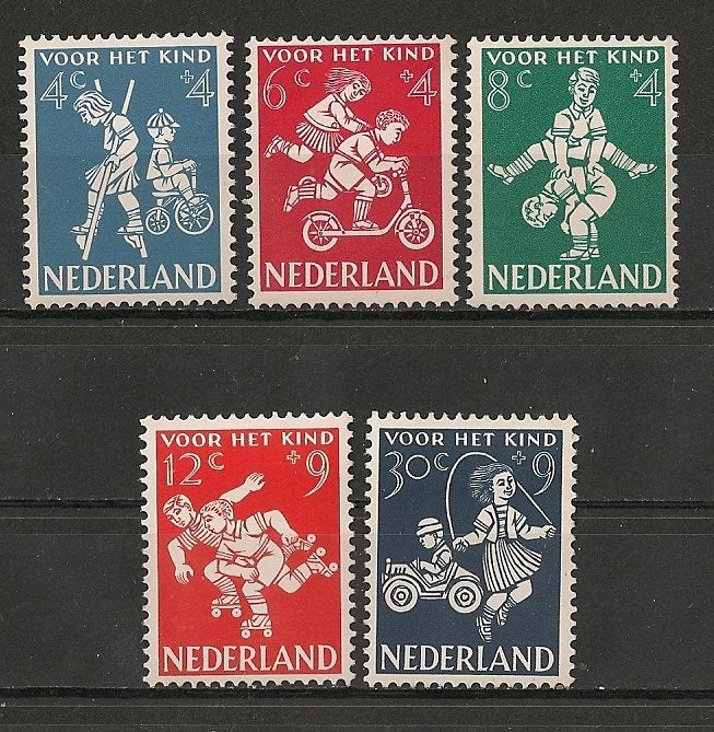 Nvph 715-19 ongebruikt cw 7,00, Ophalen of Verzenden