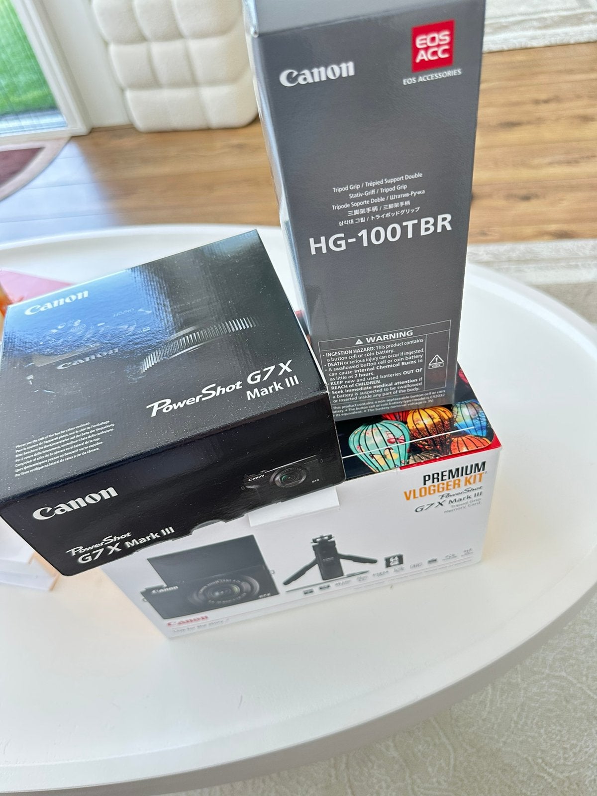 Canon PowerShot G7 X Mark III Premium-vlogkit, zwart, Audio, Tv en Foto, Fotocamera's Digitaal, Ophalen, Canon, Handleiding, Zo goed als nieuw