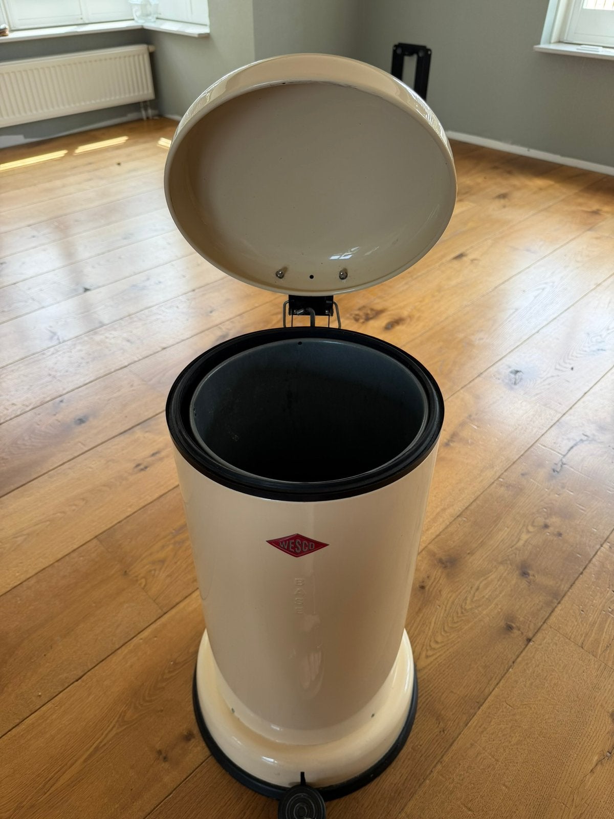 Wesco Baseboy Pedaalemmer - Crème - 23 Liter, Huis en Inrichting, Woonaccessoires | Prullenbakken, Ophalen, Gebruikt, Met pedaal