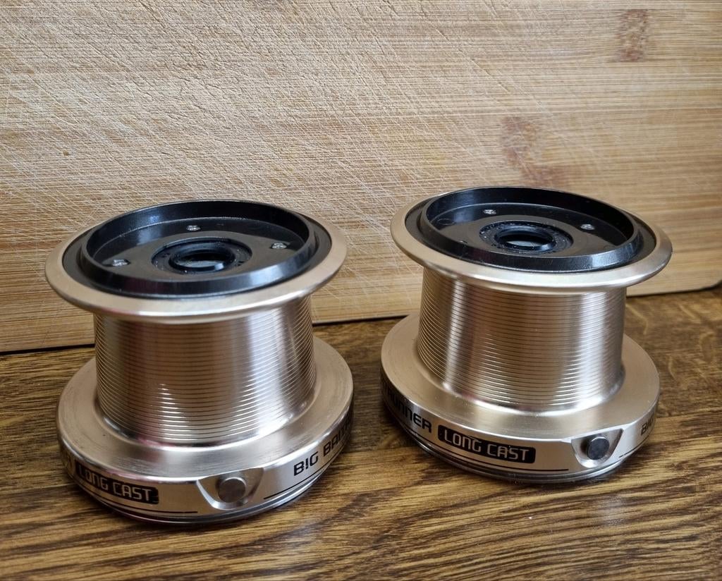 Shimano Big Baitrunner loncast reservespoelen, Ophalen of Verzenden, Zo goed als nieuw, Molen