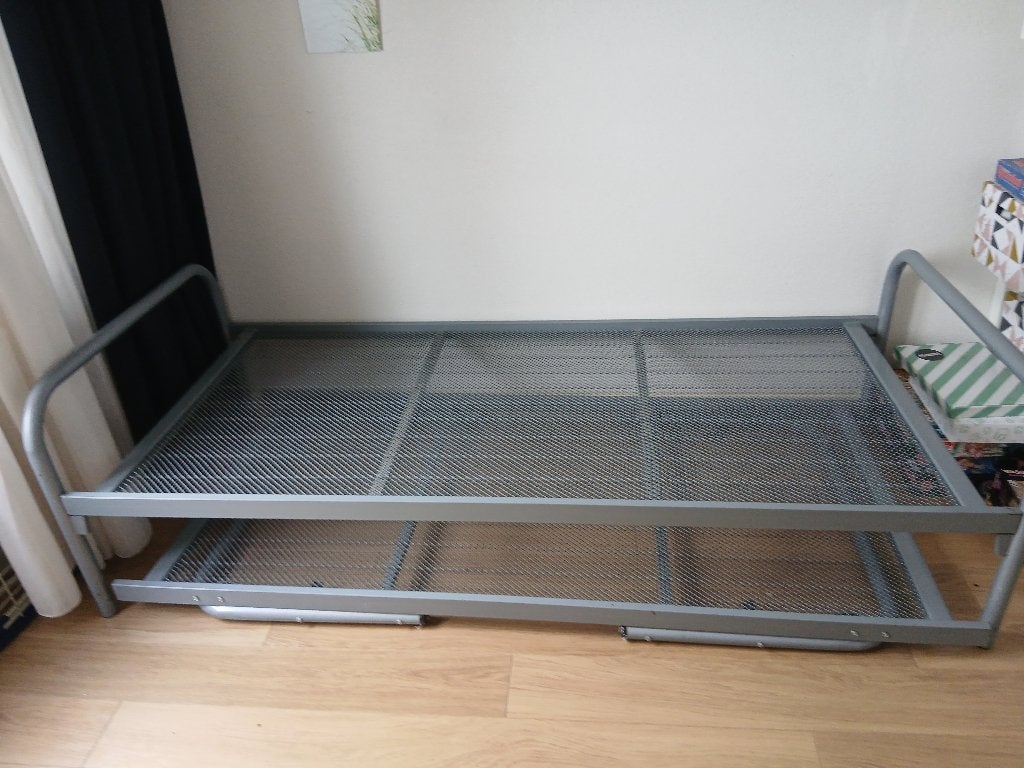 Onderschuifbed, Ophalen, Gebruikt, Eenpersoons, 190 cm of minder