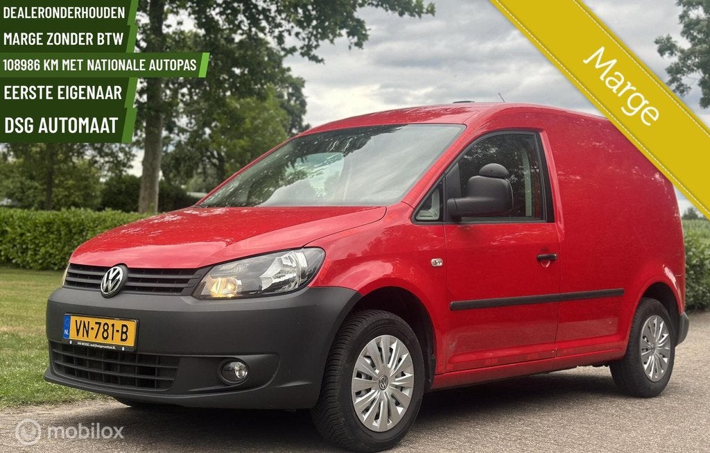 ✅Volkswagen Caddy 1.6 TDI 102PK Automaat Marge! HIGHLINE, Euro 5, Gebruikt, Zwart, 4 cilinders