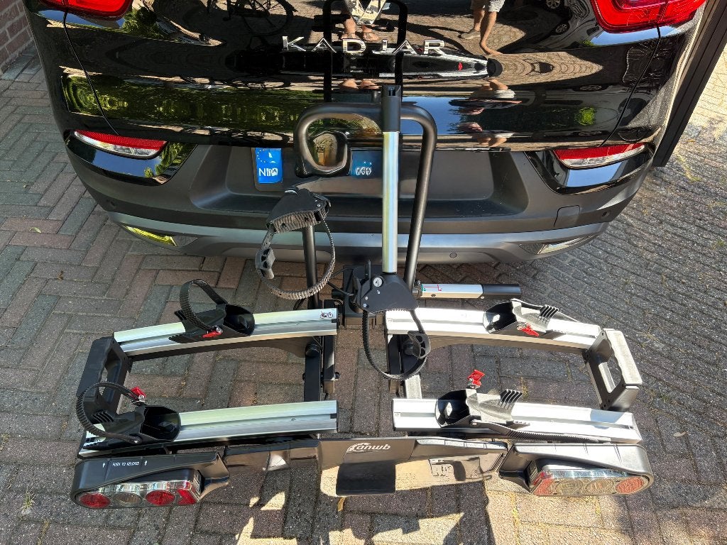 ANWB fietsendrager Touring Flex Plus II inclusief oprijgoot, Auto diversen, Fietsendragers, Ophalen, Zo goed als nieuw, 2 fietsen