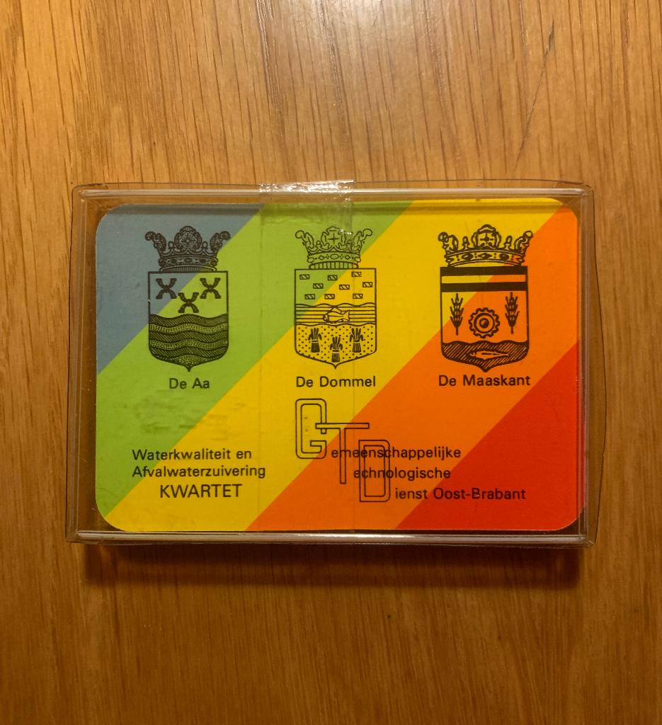 Kwartetspel - Waterkwaliteit en Afvalwaterzuivering, Verzamelen, Speelkaarten, Jokers en Kwartetten, Ophalen of Verzenden, Zo goed als nieuw