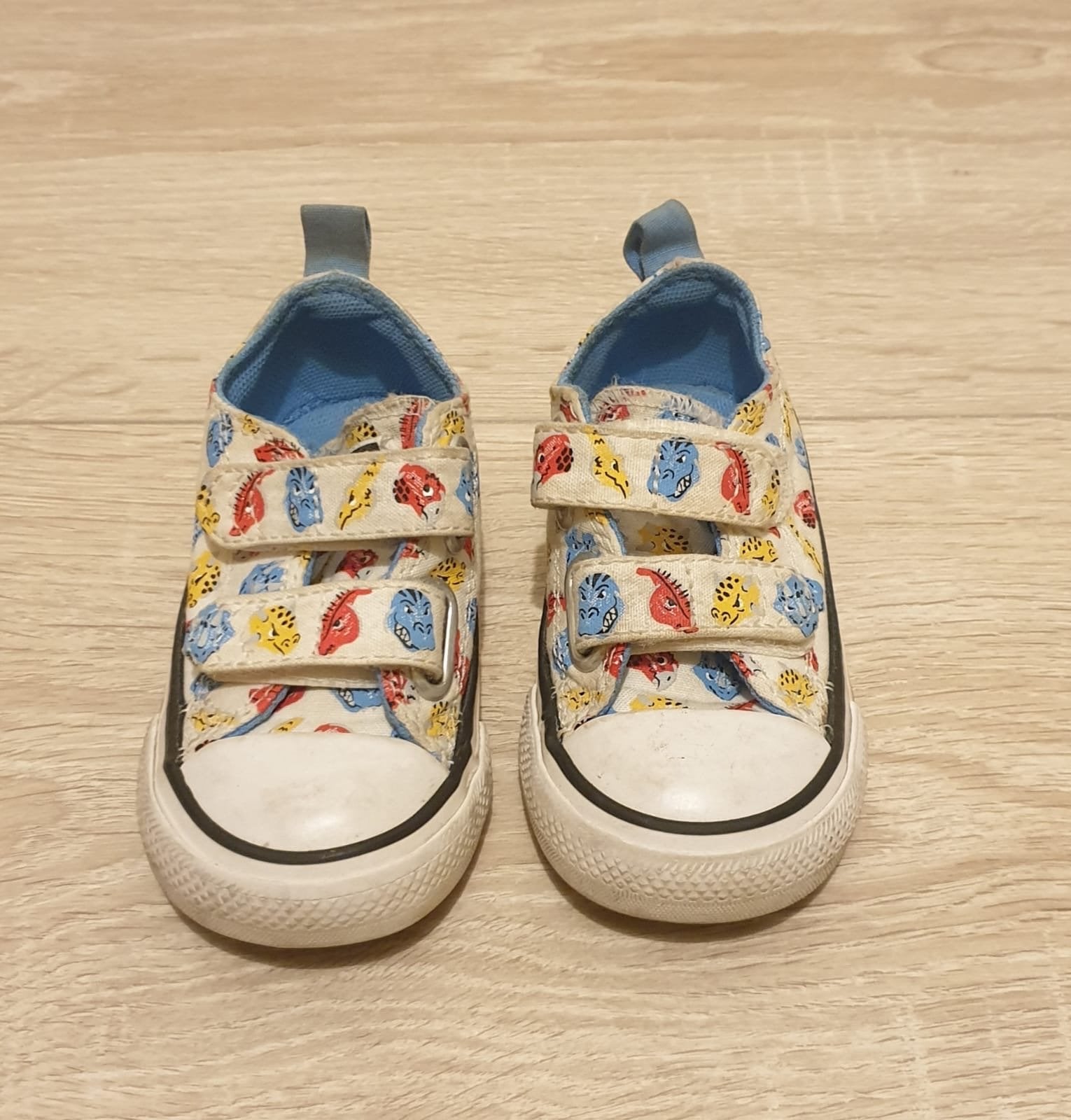 Converse All Star babyschoentjes met dinoprint maat 21, Ophalen of Verzenden, Gebruikt, Jongetje of Meisje, Schoentjes