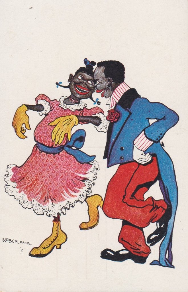 Black kids. Kinderen. Kober Paris. Zeer oude AK. 1907, Verzenden, Voor 1920, Gelopen, Kinderen