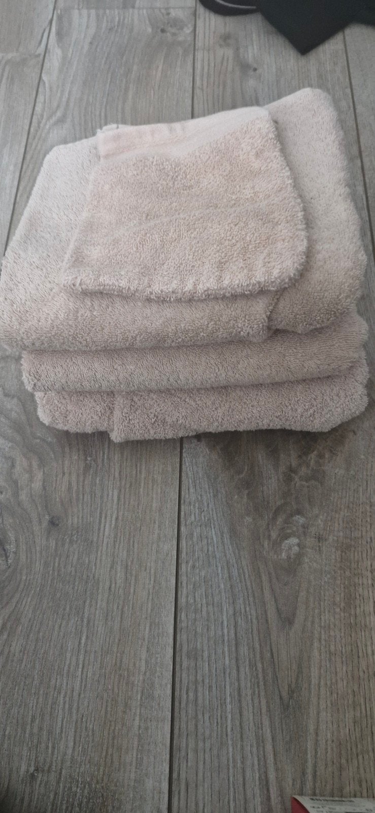 Oud roze handdoekset, Ophalen of Verzenden, Roze, Handdoek