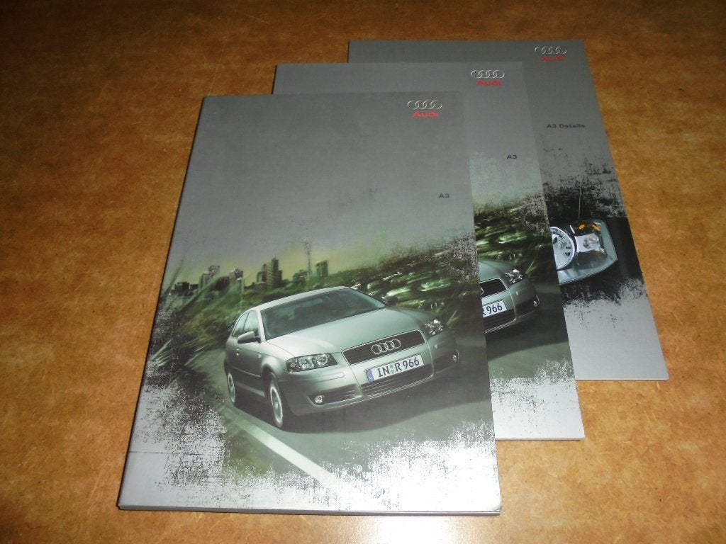 brochureset Audi A3 modellen 2004, Ophalen of Verzenden, Zo goed als nieuw, Audi