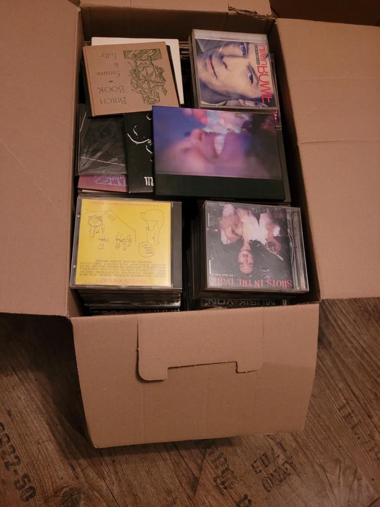 Verhuisdoos vol CDS Indie Prog Psych Metal Rock mooie partij, Ophalen of Verzenden, Poprock