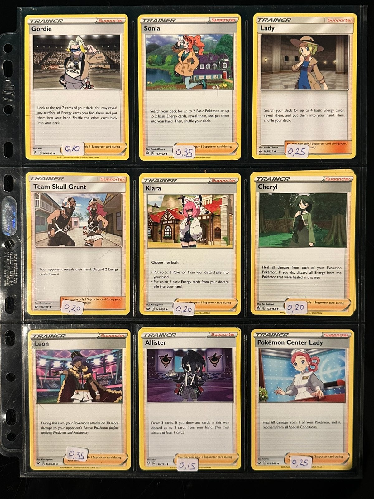 Pokemon trainer kaarten, Ophalen of Verzenden, Zo goed als nieuw