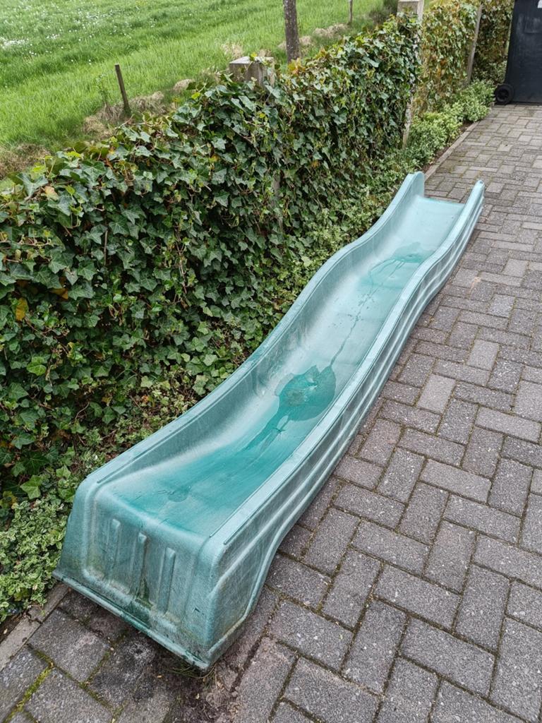 Glijbaan 3 meter, plateauhoogte 150cm, Ophalen, Gebruikt, Glijbaan, Aanbouwonderdeel