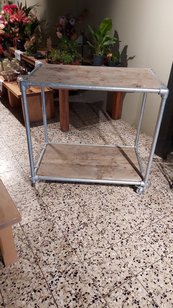 Steiger tafel, Huis en Inrichting, Tafels | Eettafels, Zo goed als nieuw, 50 tot 100 cm, 100 tot 150 cm, Rechthoekig, Overige materialen