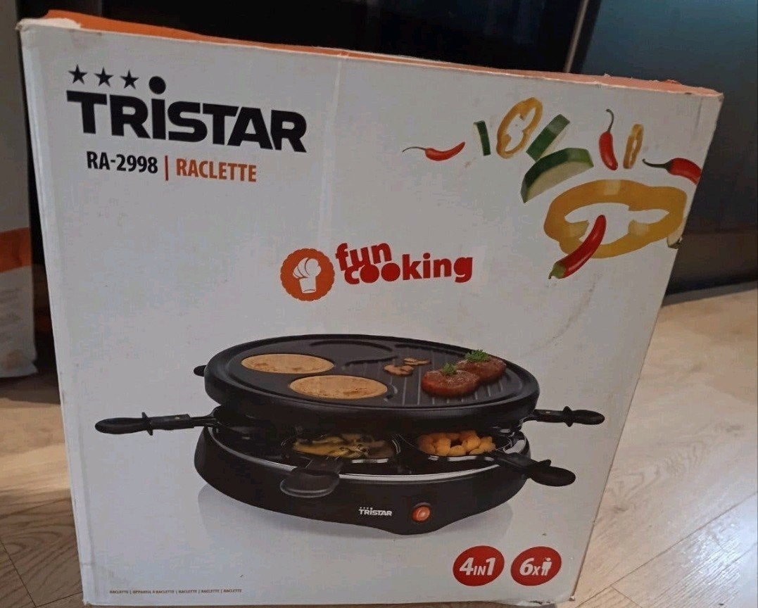 Tristar RA-2998 Raclette 4-in-1 - Nieuw in doos, Witgoed en Apparatuur, Ophalen of Verzenden, Nieuw