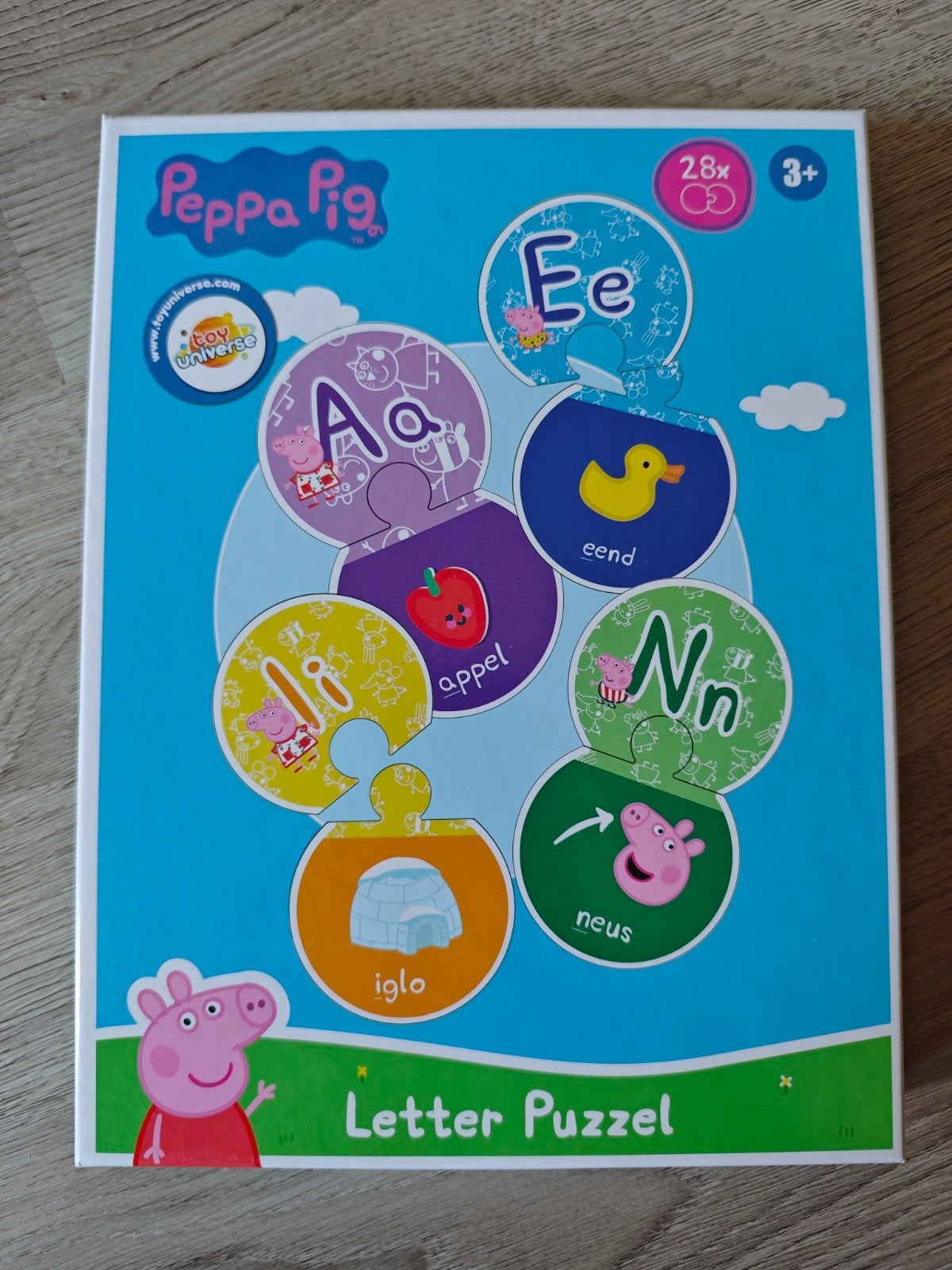 Peppa Pig Letter Puzzel - Leer het Alfabet Spelenderwijs, Ophalen of Verzenden, 10 tot 50 stukjes