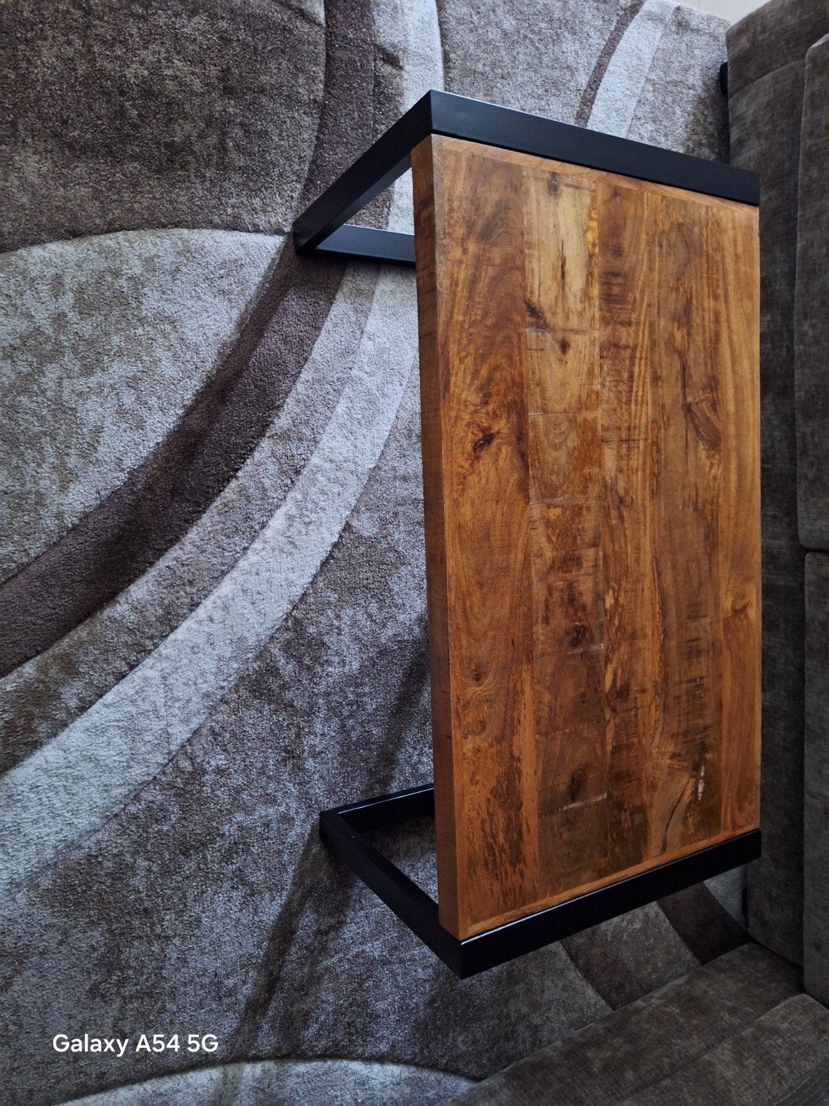 Salon tafel mango hout, Ophalen, 100 tot 150 cm, Rond, 50 tot 100 cm