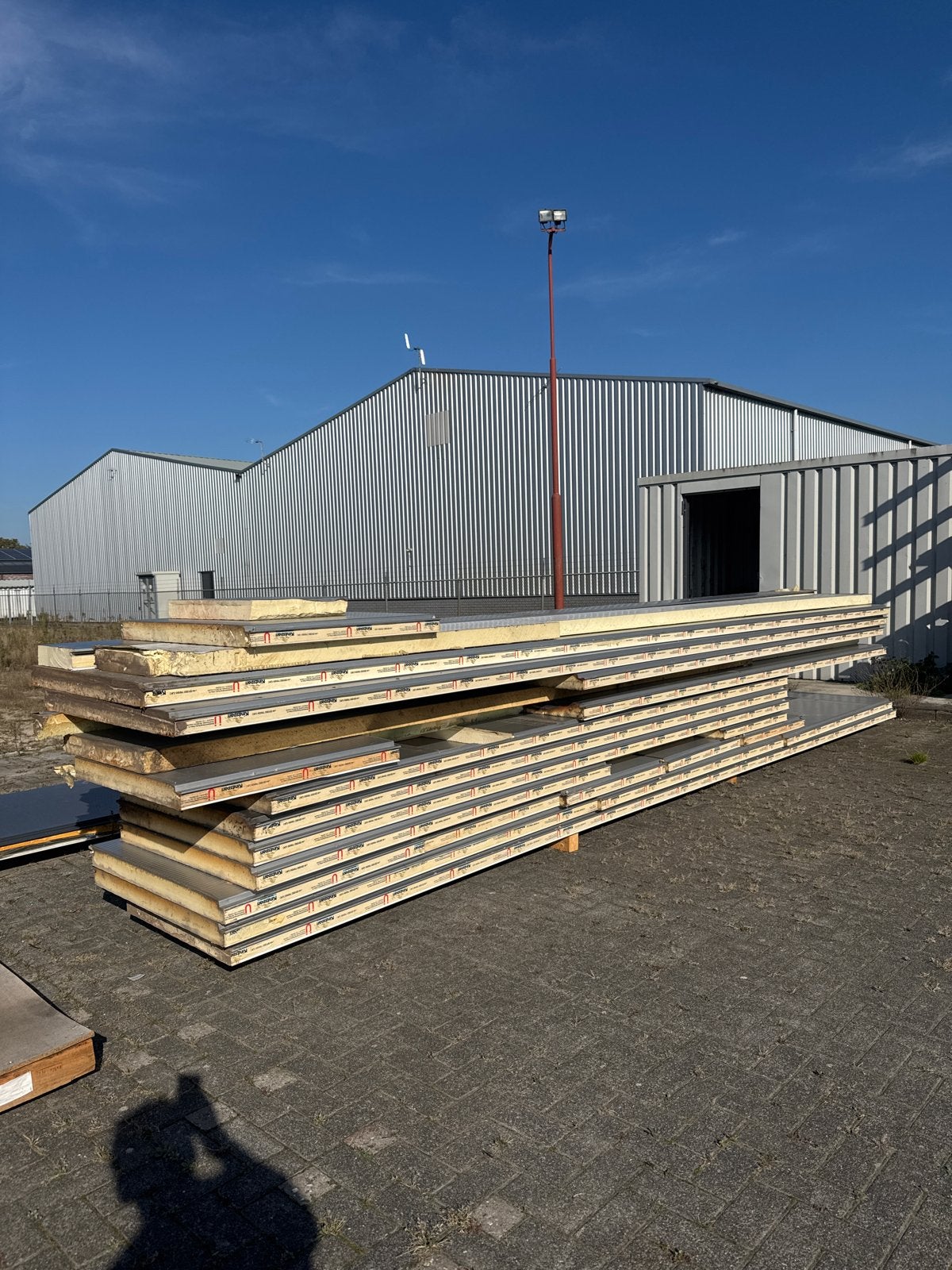 Kingspan sandwichpanelen 8cm dik, lengte tot 6 meter, Ophalen, Gebruikt, Overige materialen