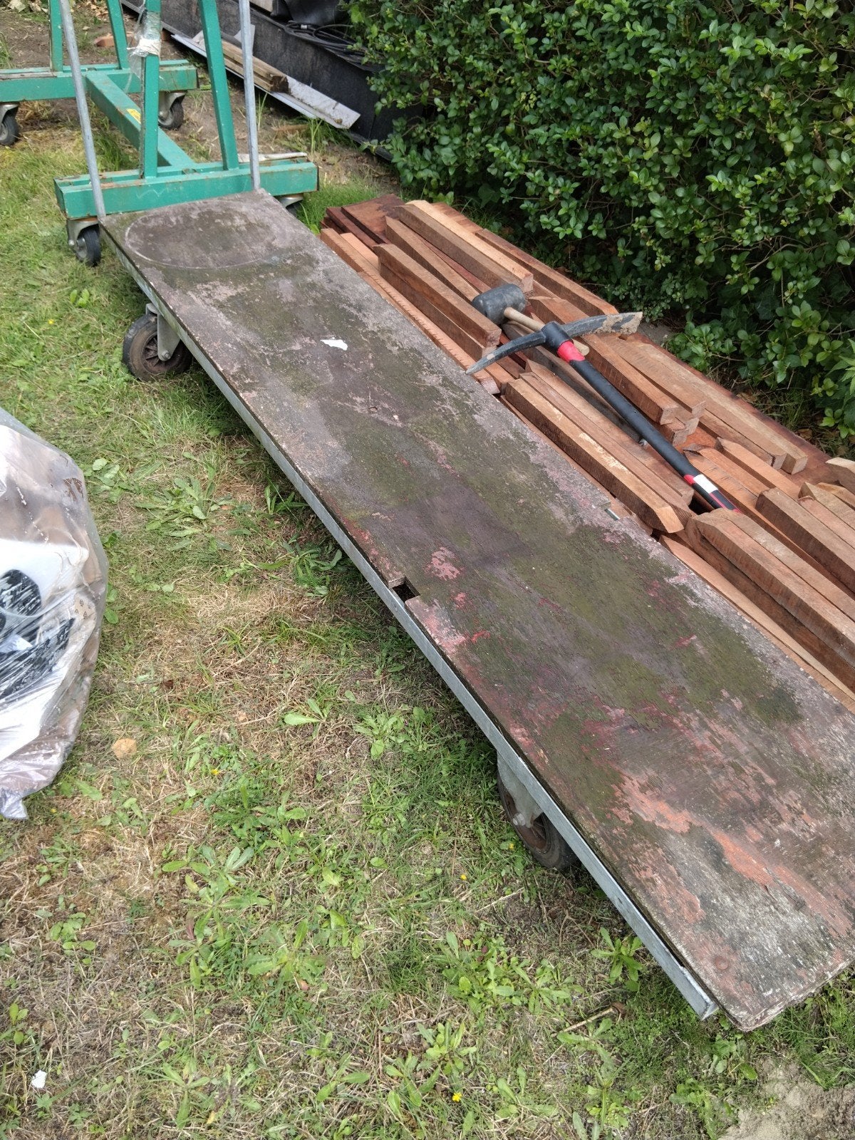 transport kar en platenwagen in goede gebruikte staat!, 100 liter of meer, Ophalen, Transportkar