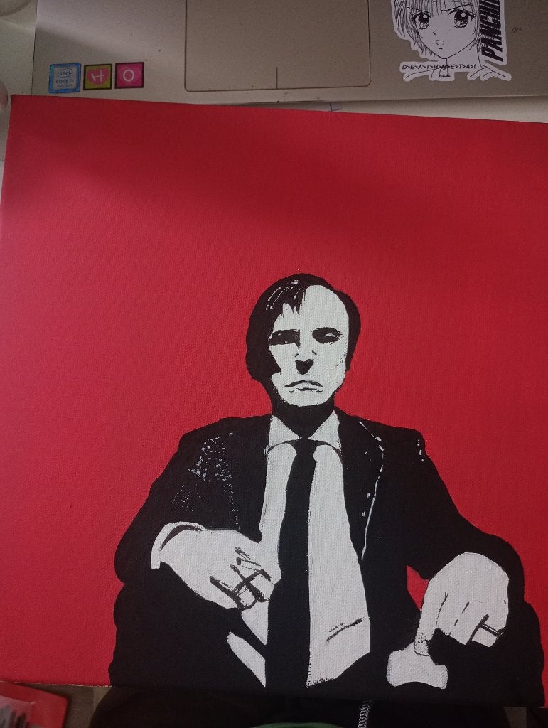 Better call saul portret, Antiek en Kunst, Acrylverf, Handgeschilderd, Ophalen of Verzenden, Portret