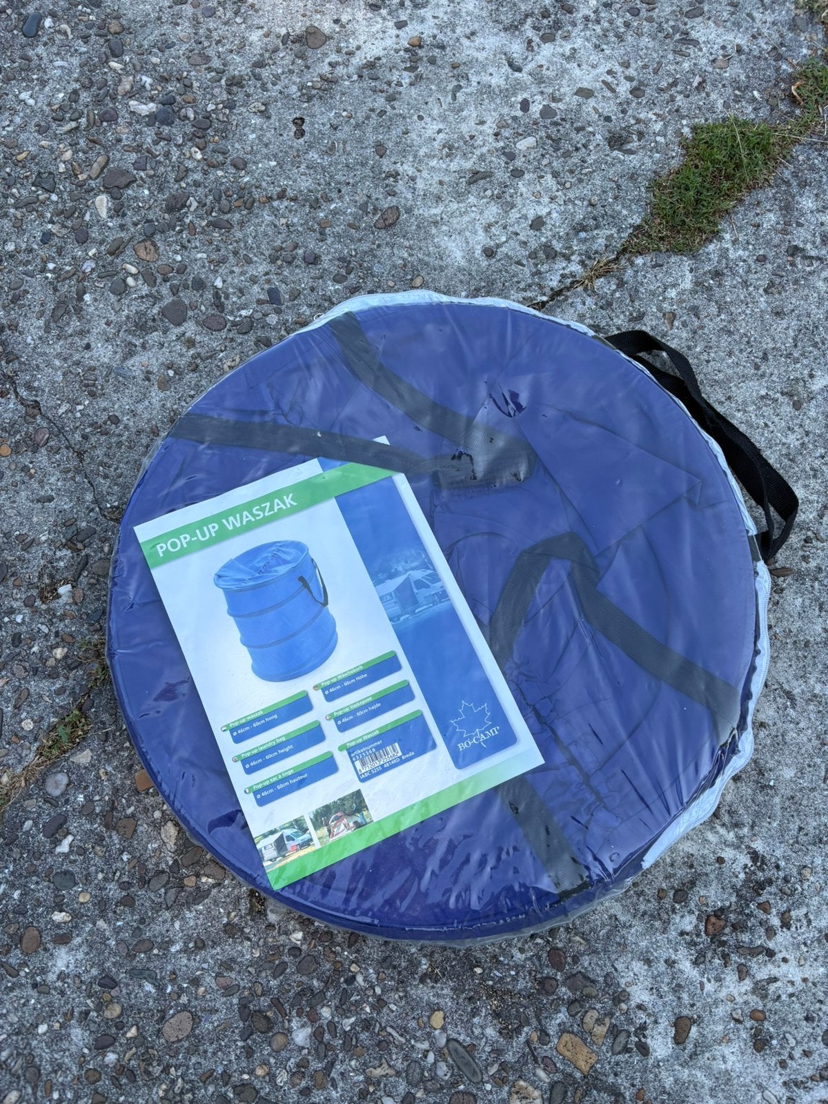 Waszak bascamp voor op de camping, Ophalen, Zo goed als nieuw