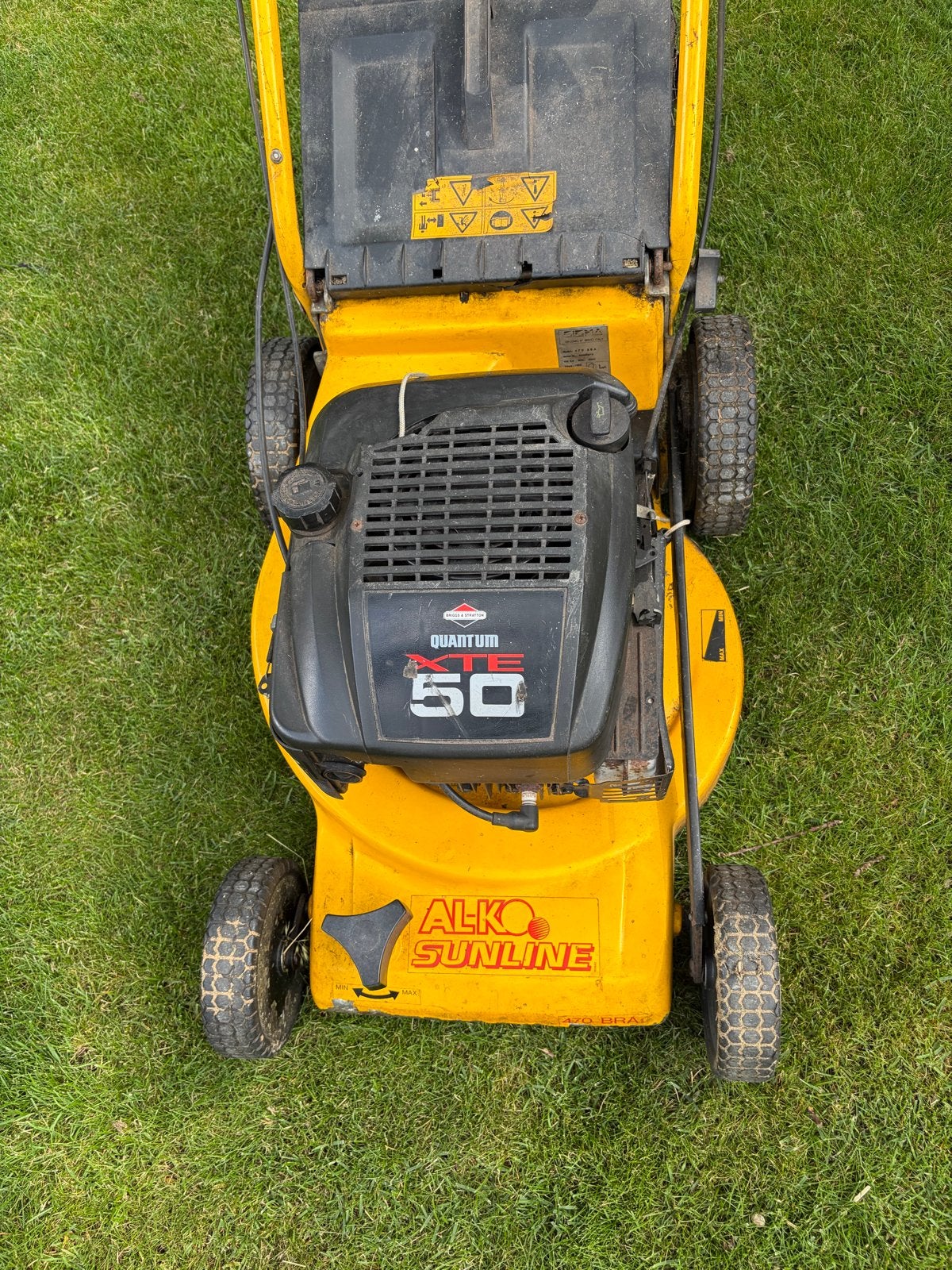 AL-KO Sunline Quantum XTS 50 Benzine Grasmaaier, Cirkelmaaier, Gebruikt, Ophalen of Verzenden, 40 t/m 49 cm