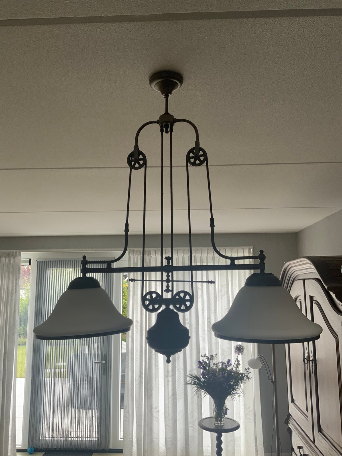 Hanglamp, Ophalen of Verzenden, Gebruikt, Metaal