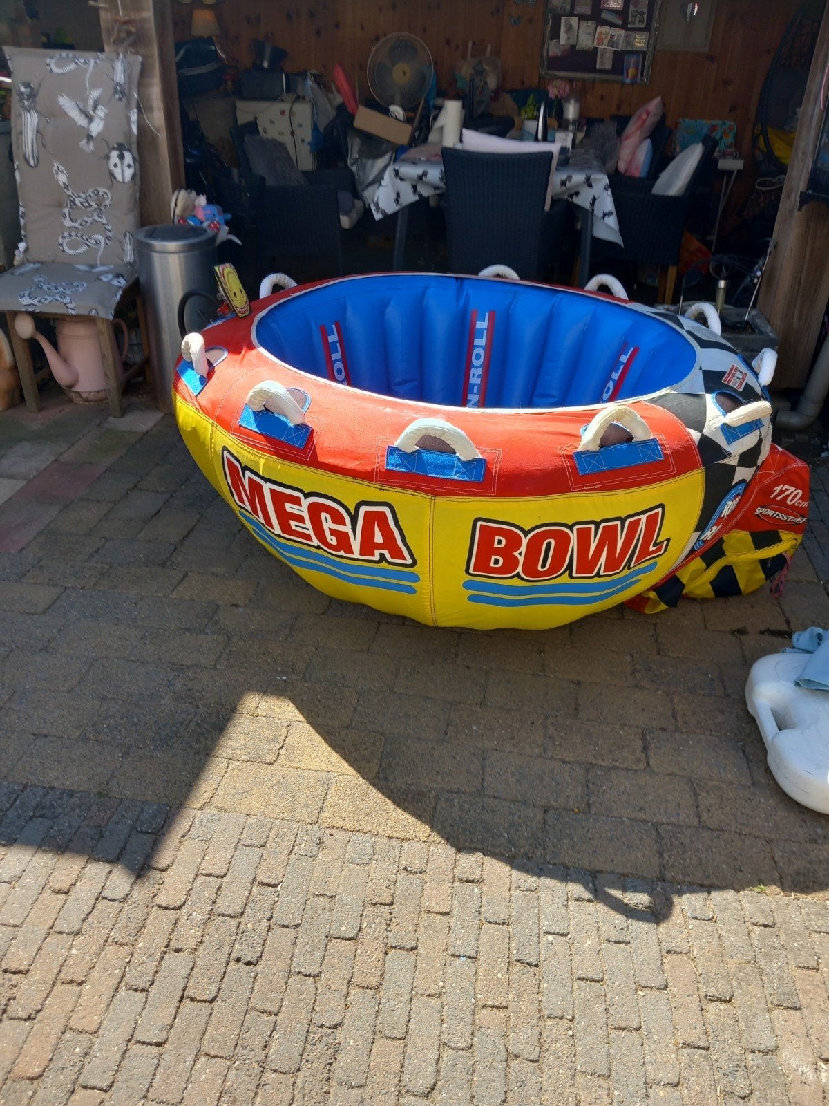 Mega Bowl Rock-n-Roll opblaasbare band met touw, Ophalen, Gebruikt, Overige typen