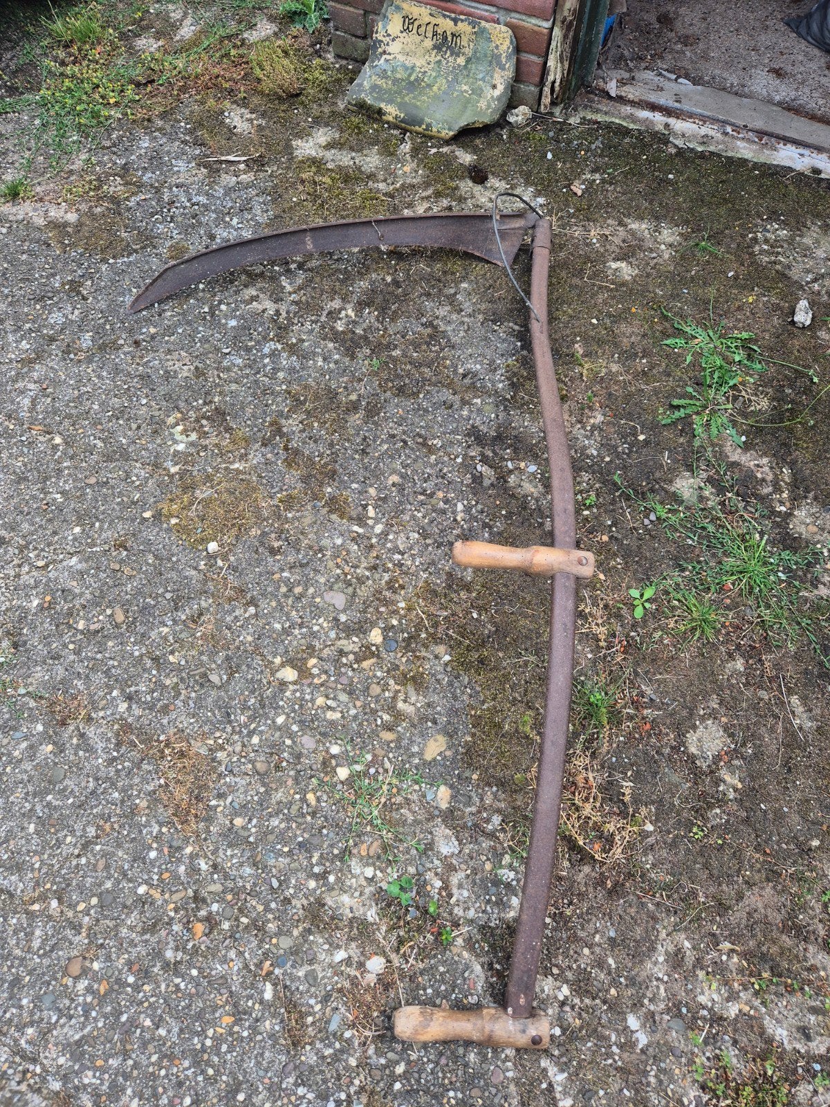 Antieke zeis, is nog vlijmscherp, Tuin en Terras, Hand-tuingereedschap, Ophalen, Gebruikt, -, -