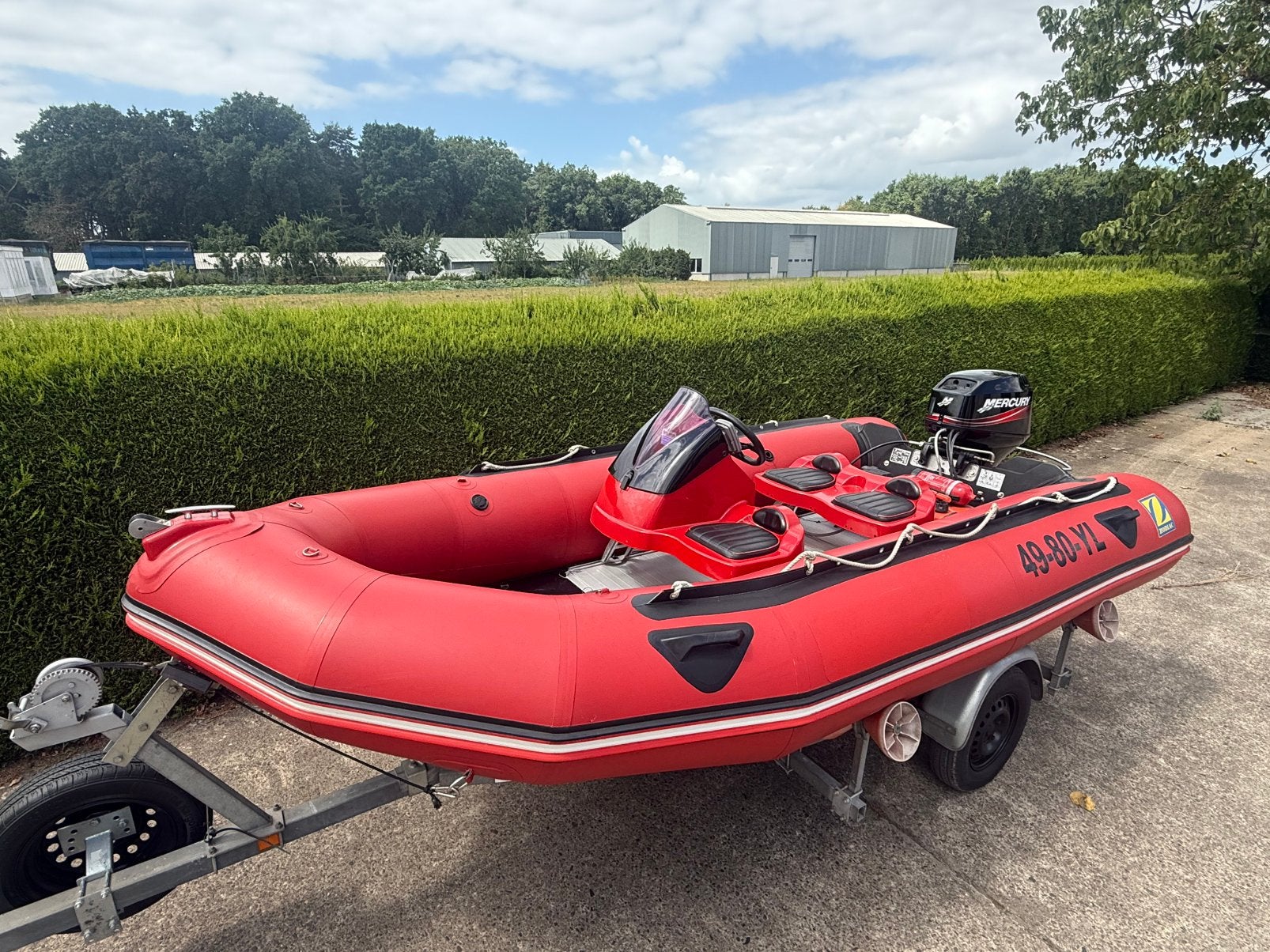 Zodiac mk2 futura rib / rubberboot / speedboot met 40pk, Watersport en Boten, Rubberboten, Ophalen, Zo goed als nieuw