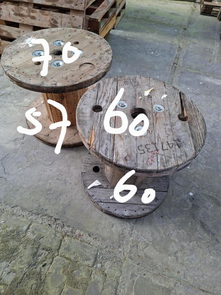 Houten haspels diverse maten, Doe-het-zelf en Verbouw, Hout en Planken, Ophalen, Gebruikt, Minder dan 25 mm, Plank