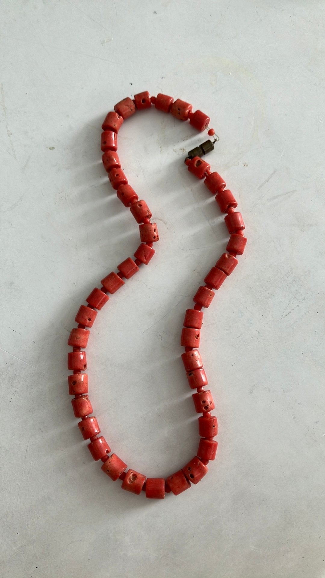 Koraalketting, Ophalen of Verzenden, Rood, Steen of Mineraal