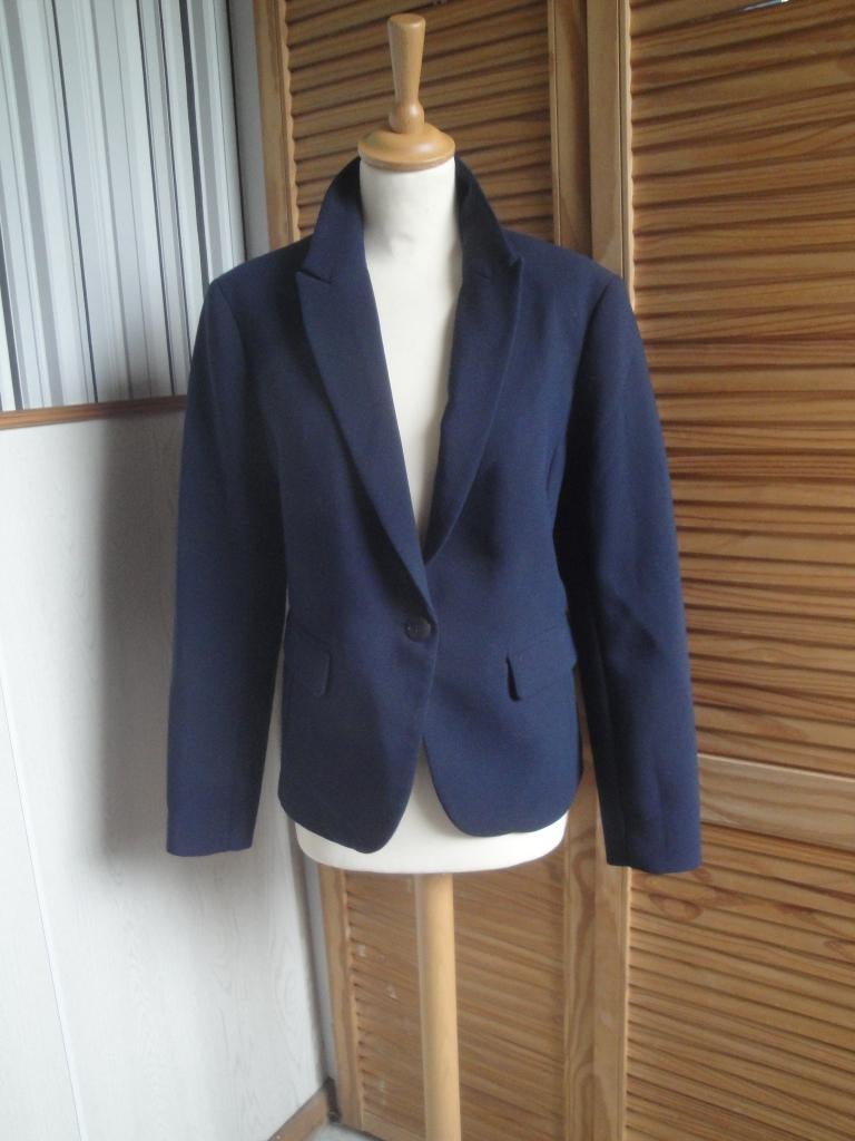Blauw colbertjasje EXPRESSO maat 40 (z.g.a.n.), Maat 38/40 (M), Ophalen of Verzenden, Zo goed als nieuw, Jasje