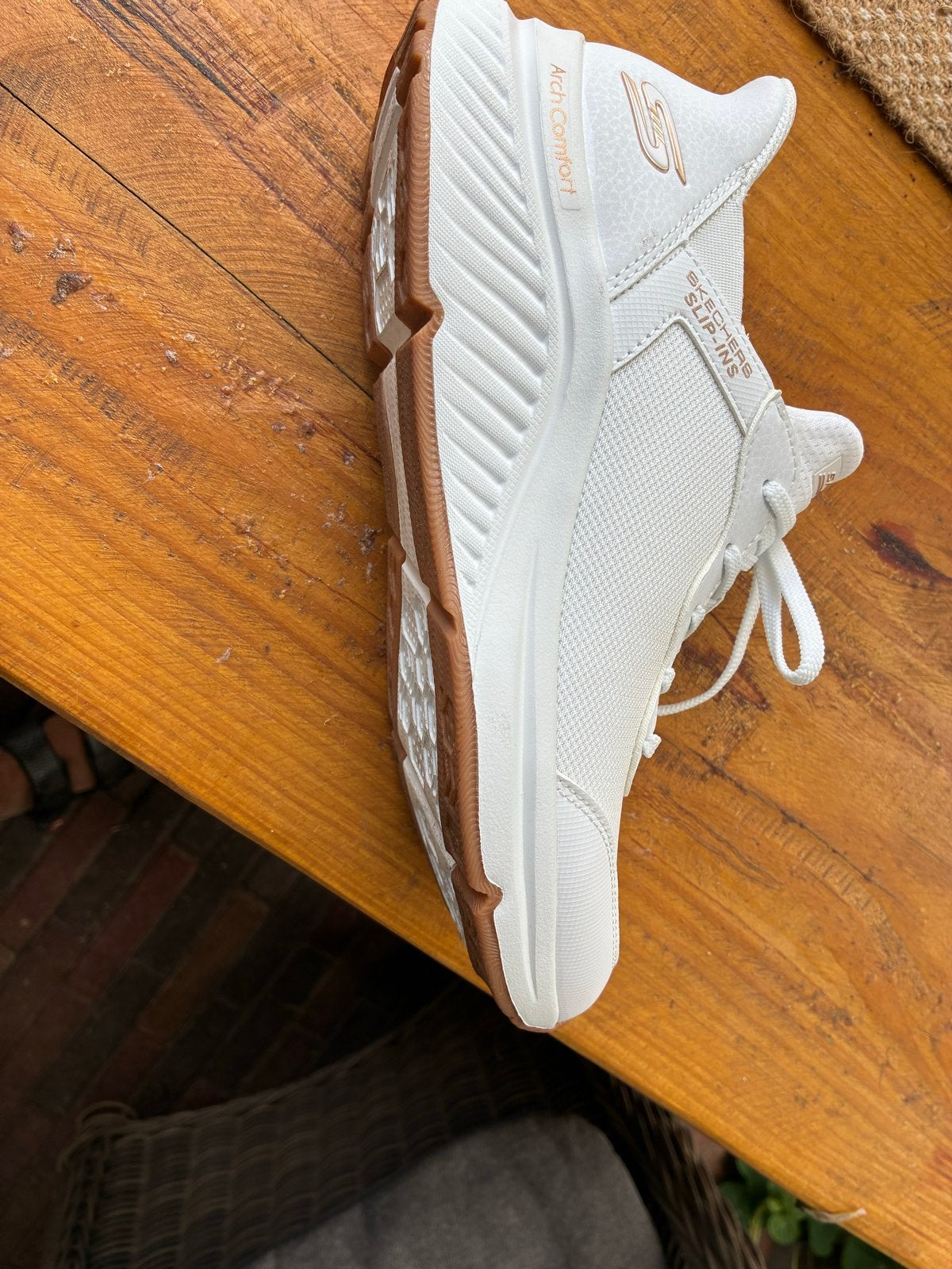 Witte Skechers Slip-ins - Maat 39, Ophalen, Nieuw, Wit, Instappers