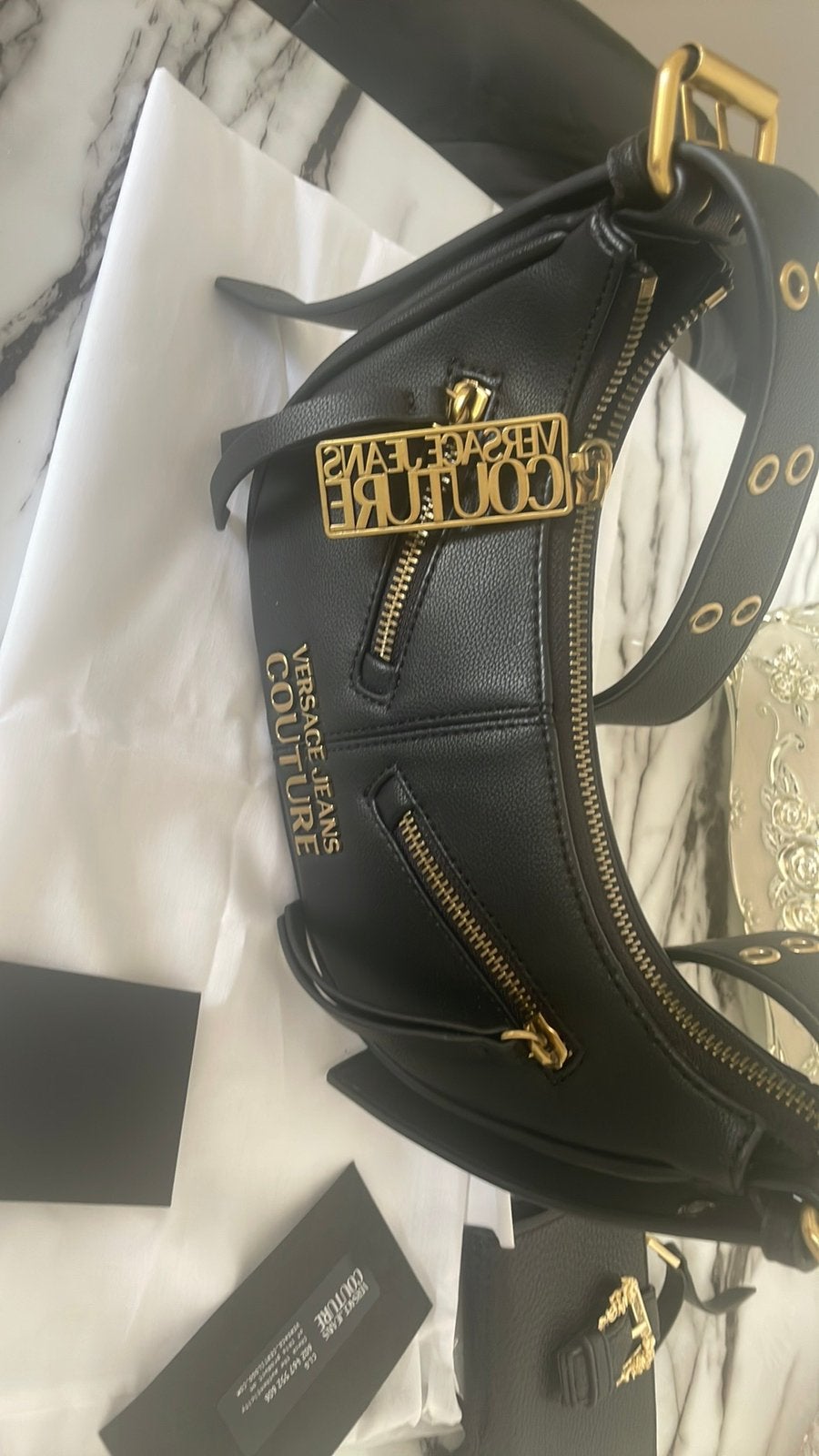 Versace tas met portemonnee nieuw, Overige merken, Zwart, Nieuw, Ophalen of Verzenden