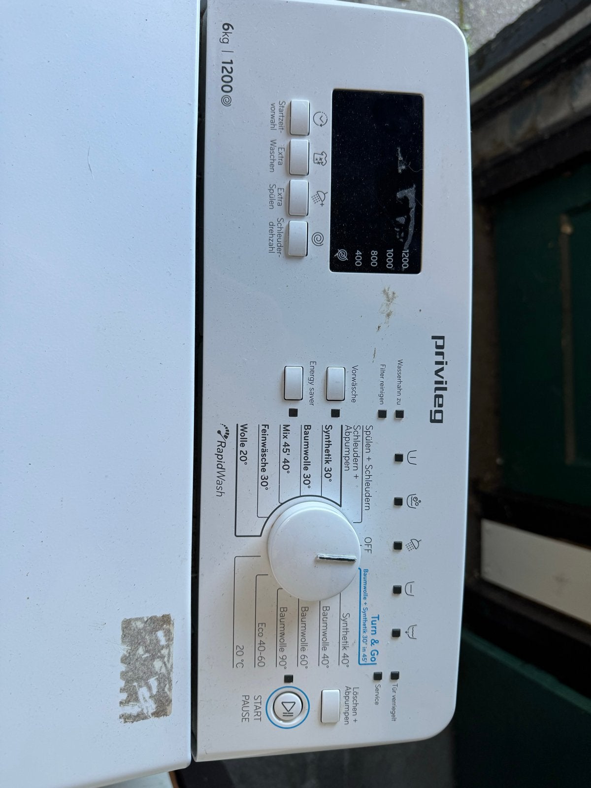 Privileg Bovenlader Wasmachine 6kg - 1200 toeren, Ophalen, Gebruikt, Bovenlader, Kort programma