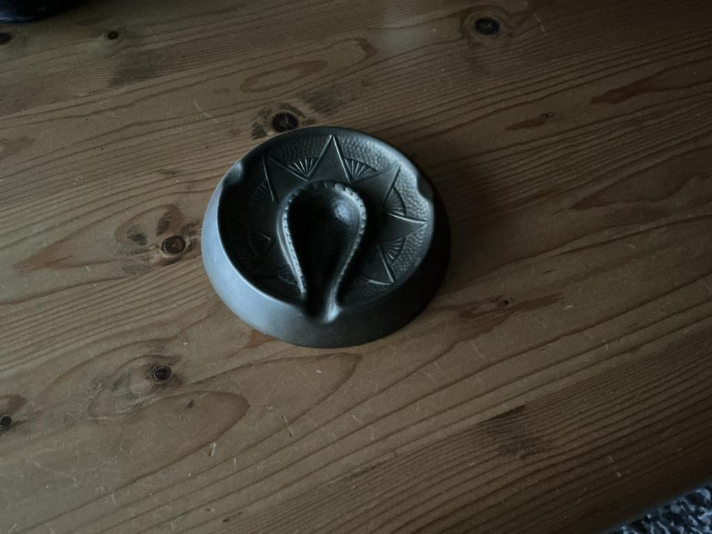 Koperen Asbak met Sterdecoratie, Antiek en Kunst, Antiek | Koper en Brons, Ophalen of Verzenden, Koper