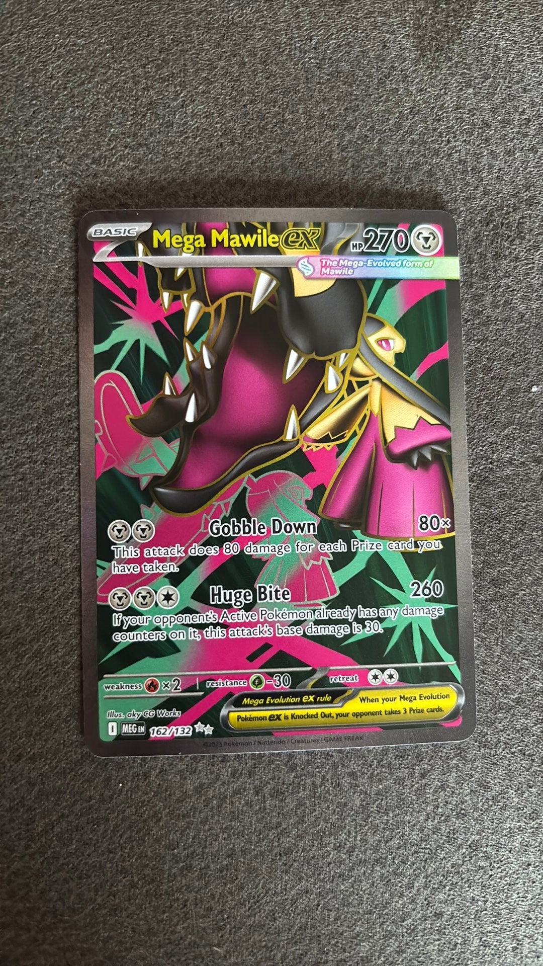 Mega Mawile EX  (162/132), Ophalen of Verzenden, Zo goed als nieuw