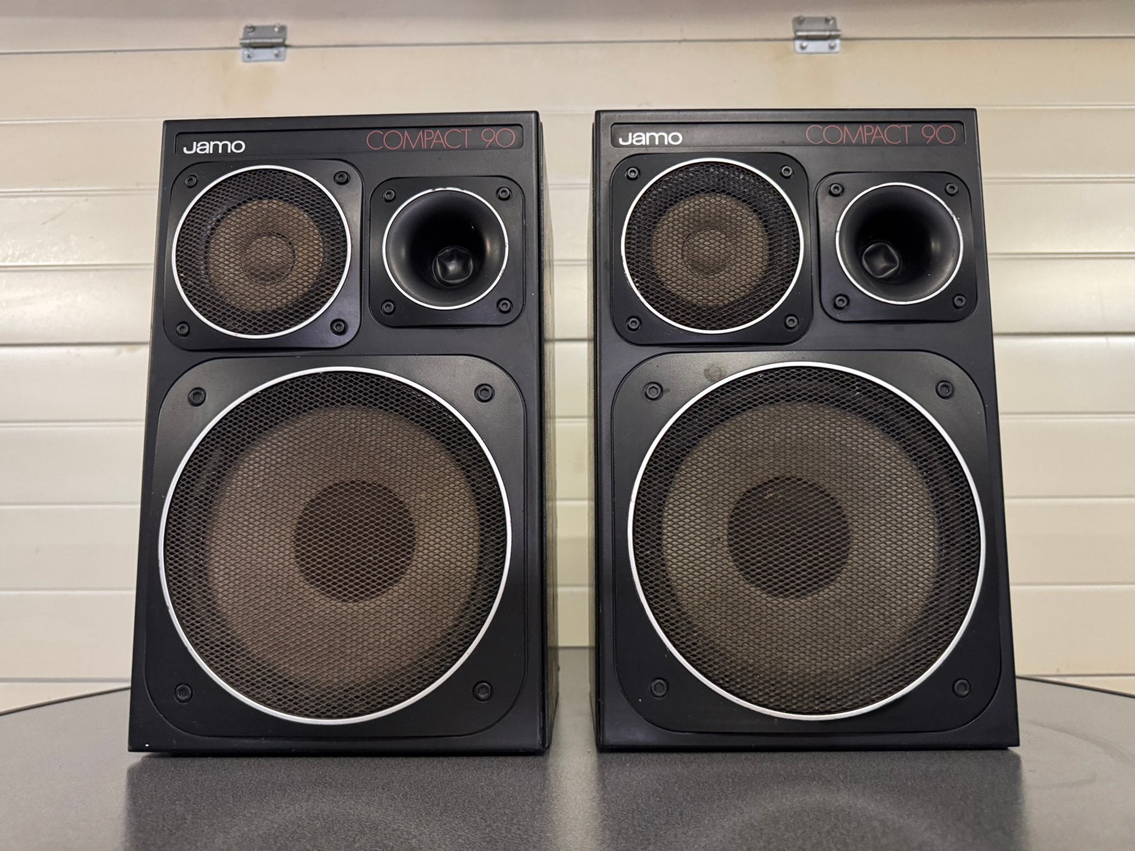 Vintage Jamo Compact 90 Speakers HiFi uit de jaren 80!, Audio, Tv en Foto, Ophalen, Stereo speakers, Gebruikt, Jamo