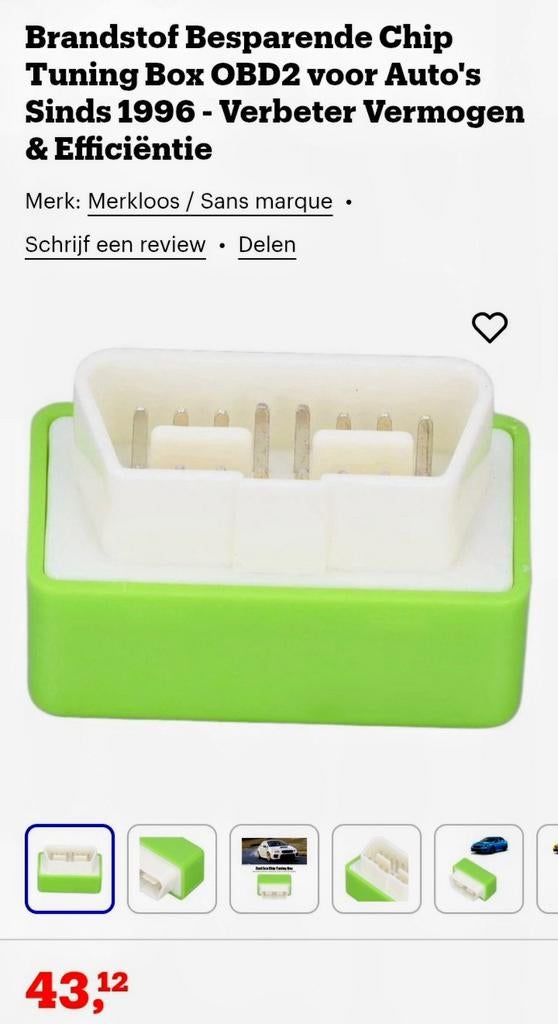 OBD2 Eco Fuel saver plug & drive, Ophalen of Verzenden
