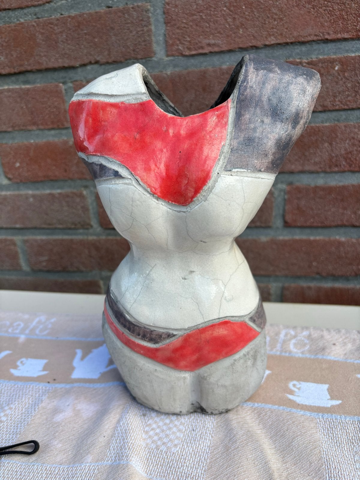 Aardewerken buste - Uniek kunstwerk, Ophalen of Verzenden