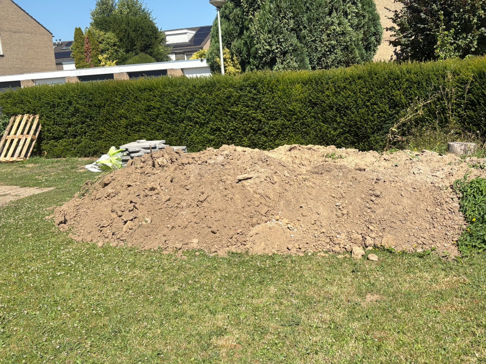 Schone grond, Ophalen, Tuinaarde