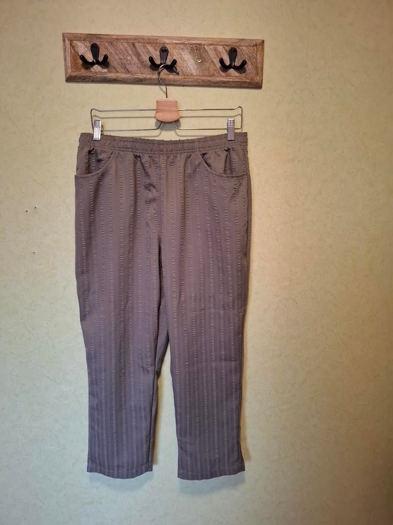 Broek taupe Aproductz maat 44, Bruin, Maat 42/44 (L), Ophalen of Verzenden, Zo goed als nieuw