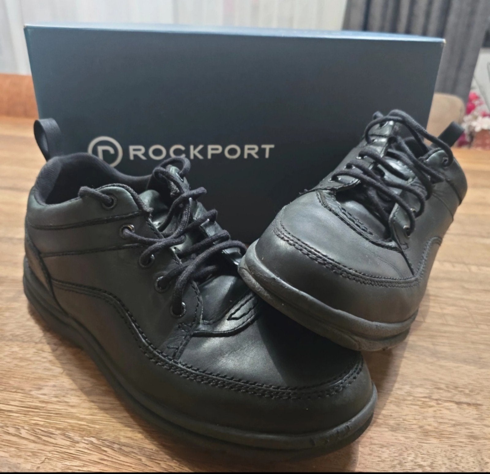 Rockport heren veterschoenen maat 45 - Zwart, Zwart, Ophalen of Verzenden, Zo goed als nieuw, Rockport